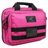 Exos Double Pistol Case - Tactical Double Soft Pistol Gun Bag - Handgun Carrying Case with Compartments - Hand Gun Storage Bag with MOLLE Webbing and Padded Interior - Designed in USA (Kitty Pink) view 1