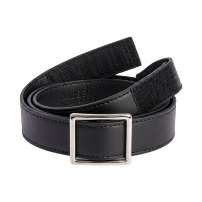Myself Belts Unisex Easy One Handed Belt with Faux Buckle (Toddler/Little Kids/Big Kids) Black 7 Little Kids/8 Big Kids One Size