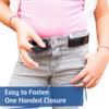 Myself Belts Unisex Easy One Handed Belt with Faux Buckle (Toddler/Little Kids/Big Kids) Black 7 Little Kids/8 Big Kids One Size view 2