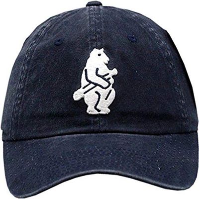 AMERICAN NEEDLE Cubs Hat Buckle Back Pigment Washed 1914 Blue