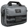 Exos Double Pistol Case - Tactical Double Soft Pistol Gun Bag - Handgun Carrying Case with Compartments - Hand Gun Storage Bag with MOLLE Webbing and Padded Interior - Designed in USA (Gray) view 1