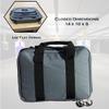 Exos Double Pistol Case - Tactical Double Soft Pistol Gun Bag - Handgun Carrying Case with Compartments - Hand Gun Storage Bag with MOLLE Webbing and Padded Interior - Designed in USA (Gray) view 4