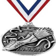 Crown Awards Running Medal - Silver Running Race Medals with Neck Ribbon 100 Pack Prime