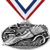 Crown Awards Running Medal - Silver Running Race Medals with Neck Ribbon 100 Pack Prime view 1
