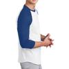 Custom 3/4 Sleeve T-Shirt Personalized Raglan Baseball T-Shirt Custom Unisex Raglan Shirt White-Royal view 4