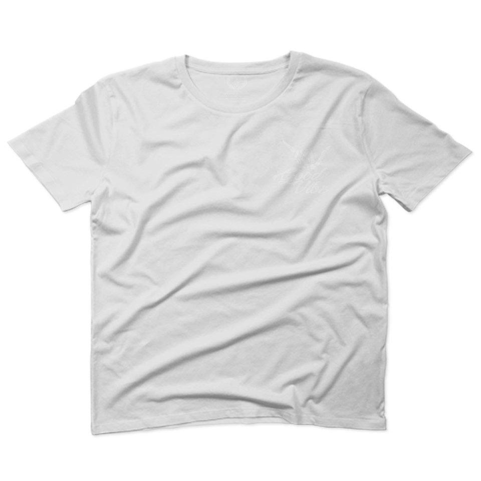 0012. Good Vibe Bones Hand Shaka Cool Vintage Hipster Graphic for Men T Shirt (White, 2X Large)