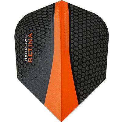 Harrows Retina Dart Flights - 100 Micron - Extra Strong - Standard - 1 Set (3) (Orange)