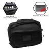 Exos Double Pistol Case - Tactical Double Soft Pistol Gun Bag - Handgun Carrying Case with Compartments - Hand Gun Storage Bag with MOLLE Webbing and Padded Interior - Designed in USA (Black) view 2