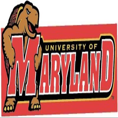 6 Inch Testudo University of Maryland Terps UM Terrapins Logo Removable Wall Decal Sticker Art NCAA Home Room Decor 6 by 2 Inches