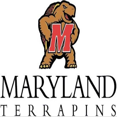 6 Inch Testudo University of Maryland Terps UM Terrapins Logo Removable Wall Decal Sticker Art NCAA Home Room Decor 6 by 3 1/2 Inches