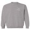 0012. Good Vibe Bones Hand Shaka Cool Vintage Hipster Graphic Men's Crewneck Sweatshirt (Light Gray X-Large) view 1
