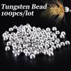 ANGLER DREAM Fly Tying Beads 100 PC/LOT Tungsten Beads Nymph Head Ball Fly Tying Materials (Silver, 3.5mm,100pcs) view 2
