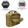Exos Double Pistol Case - Tactical Double Soft Pistol Gun Bag - Handgun Carrying Case with Compartments - Hand Gun Storage Bag with MOLLE Webbing and Padded Interior - Designed in USA (Coyote Tan) view 2