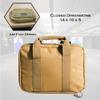 Exos Double Pistol Case - Tactical Double Soft Pistol Gun Bag - Handgun Carrying Case with Compartments - Hand Gun Storage Bag with MOLLE Webbing and Padded Interior - Designed in USA (Coyote Tan) view 4