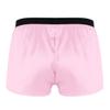 ACSUSS Men's Silk Shorts Frilly Satin Trunk Boxer Briefs Loose Crossdress Underwear Pink X-Large view 2