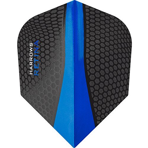 Harrows Retina Dart Flights - 100 Micron - Extra Strong - Standard - 1 Set (3) (Dark Blue)