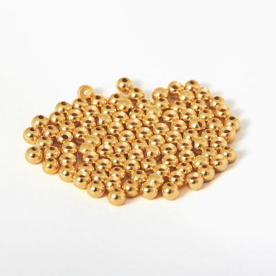 Angler Dream Fly Tying Beads 100 PC/LOT Tungsten Beads Nymph Head Ball Fly Tying Materials (Gold, 4.0 mm,100pcs)