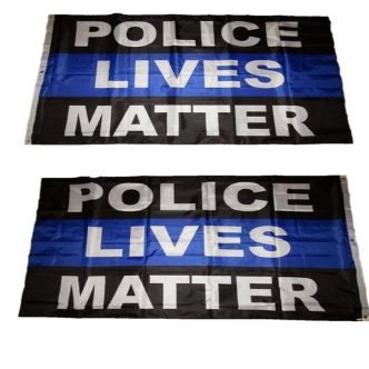 4x6 Police Lives Matter Blue Line Double Sided 2ply Flag 4x6 ft banner - Party Decorations Supplies For Parades - Prime Outside, Garden, Men Cave Decor Flag