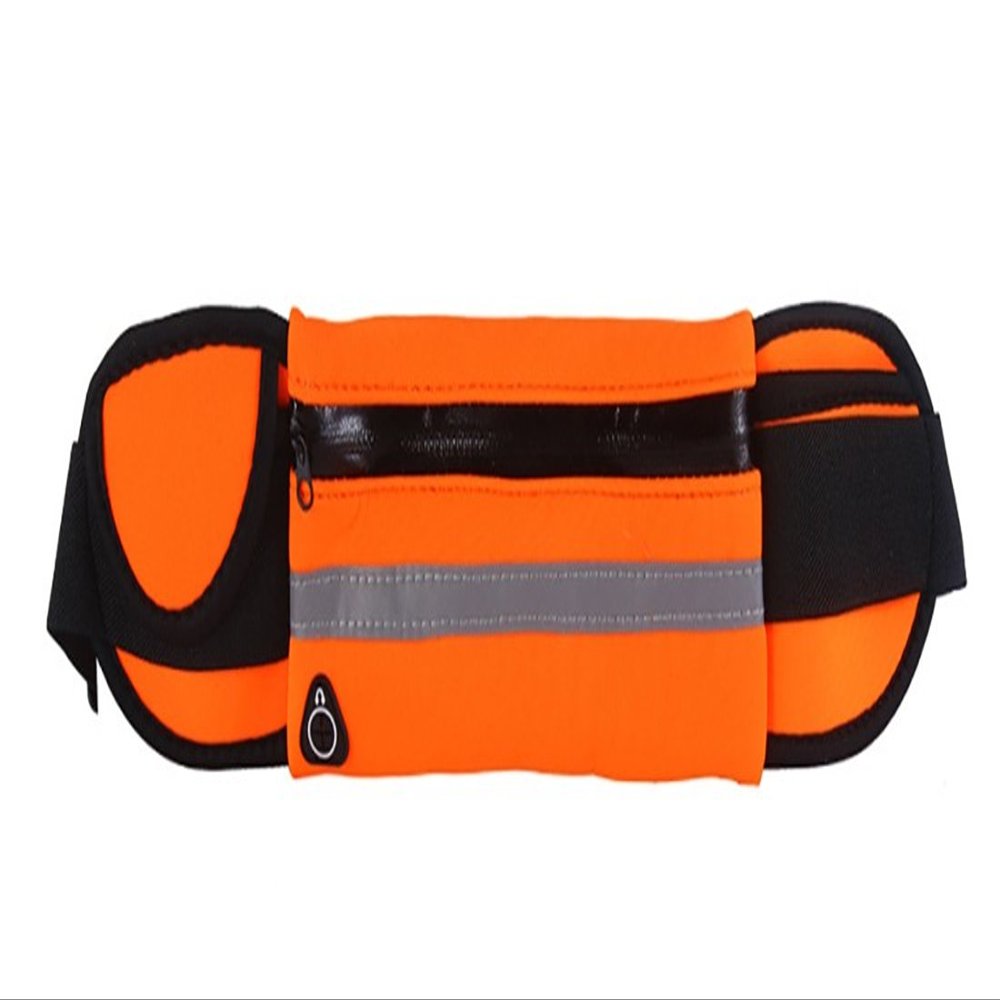 Adoretex Slim Athletic Running Belt Waist Bag for Smartphones(SP-17) - Orange