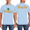 Custom T Shirt for Men Women Add Your Text Design Logo Front Back On Sleeve T-Shirt Light Blue view 2