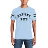 Custom T Shirt for Men Women Add Your Text Design Logo Front Back On Sleeve T-Shirt Light Blue view 3