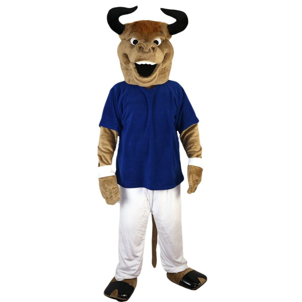 Hercules Cattle Bull Mascot Costume Cartoon Character Adult Sz Real Picture