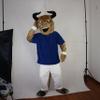 Hercules Cattle Bull Mascot Costume Cartoon Character Adult Sz Real Picture view 2
