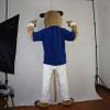 Hercules Cattle Bull Mascot Costume Cartoon Character Adult Sz Real Picture view 4