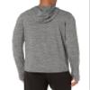 Amazon Essentials Men's Long Sleeve Quick Dry Performance Tech Hooded Workout T-Shirt, Grey Space Dye, X-Small view 2