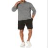 Amazon Essentials Men's Long Sleeve Quick Dry Performance Tech Hooded Workout T-Shirt, Grey Space Dye, X-Small view 4