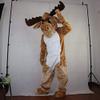 Coffer Muscle cattle Mascot Costume Cartoon Character Real Picture For Adult view 2