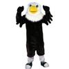 Black Eagle White head Cartoon Costume Mascot Plush with Mask for Adult Cosplay Party Halloween Dress Up view 1