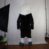 Black Eagle White head Cartoon Costume Mascot Plush with Mask for Adult Cosplay Party Halloween Dress Up view 3