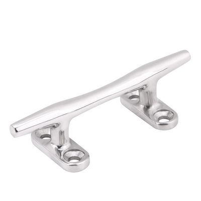 4" Stainless Steel Boat Dock Deck Cleat Flat Top Base Heavy Duty for Marine Yacht