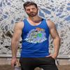 Men Custom Tank Top Add Your Text Personalized Men Tank Tops Royal view 2