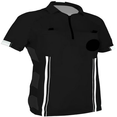 New! Women's 2018 Soccer Referee Jersey (Black, XS (Chest: 32-34"))