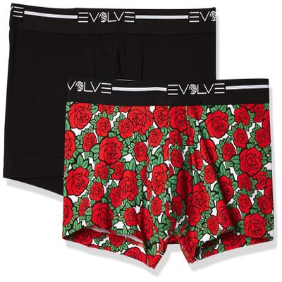Evolve Men's Cotton Stretch No Show Trunk Underwear Multipack