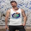 Men Custom Tank Top Add Your Text Personalized Men Tank Tops White view 2