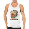 Men Custom Tank Top Add Your Text Personalized Men Tank Tops White view 3