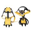 Ice Grips,Asixx 1 Pair of 10-Teeth Crampons Strap Binding Type Ice Grips Slip Resistant Cleats for Hiking, with 10 Strong Steel Teeth,1 x Pair of Crampons view 2