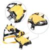 Ice Grips,Asixx 1 Pair of 10-Teeth Crampons Strap Binding Type Ice Grips Slip Resistant Cleats for Hiking, with 10 Strong Steel Teeth,1 x Pair of Crampons view 3