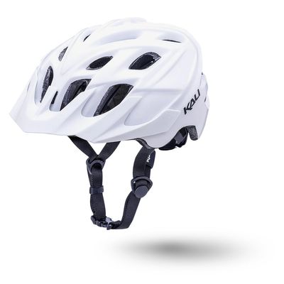 Kali Protectives Chakra Solo Half Size Cycling Helmet, Solid White, L/XL