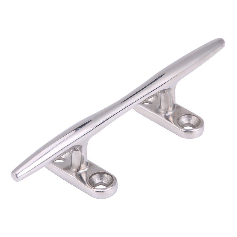 5" Stainless Steel Boat Dock Deck Cleat Flat Top Base Heavy Duty for Marine Yacht