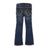Wrangler Girls' Stretch Boot Cut Jean, Medium Blue, 6 view 1