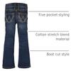 Wrangler Girls' Stretch Boot Cut Jean, Medium Blue, 6 view 4
