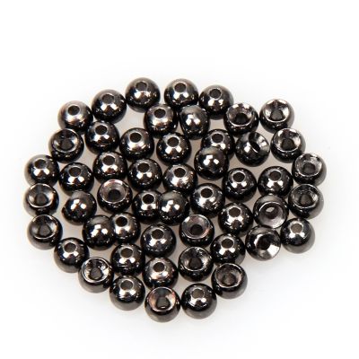 Angler Dream Fly Tying Beads 100 PC/LOT Tungsten Beads Nymph Head Ball Fly Tying Materials (Black Nickle, 2.45mm,100pcs)