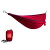 Grand Trunk TrunkTech Single Hammock - One Person Camping, Portable, and Travel Hammock - Nylon and Weather-Proof - Strap to Trees, Red with Navy Trim view 1