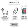 Grand Trunk TrunkTech Single Hammock - One Person Camping, Portable, and Travel Hammock - Nylon and Weather-Proof - Strap to Trees, Red with Navy Trim view 3