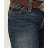 Wrangler Girls' Stretch Boot Cut Jean, Medium Blue, 7 view 2