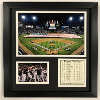 Legends Never Die "Chicago White Sox 2005 MLB World Series - U.S. Cellular Field Collectible | Framed Photo Collage Decor - 12""x15"""